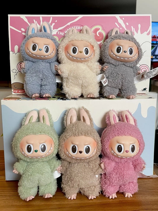 (Open Box)1Pc of 100% Authentic Pop Mart The Monsters Labubu Exciting Macarons V1