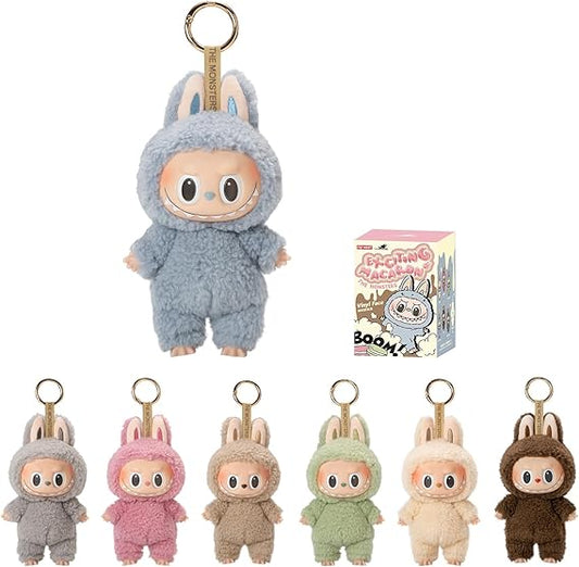 Whole Set of 6 Pcs Labubu-Exciting Macaron Monsters Vinyl Face Doll Mystery Boxes Blind Box